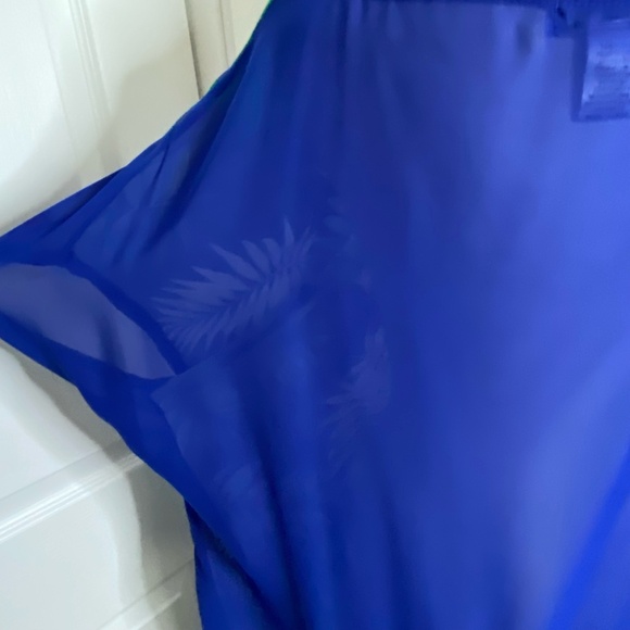 Candy Couture Plus Tropical Summer Vacation Beach Light Sheer Top-Sz-2X - Picture 8 of 16